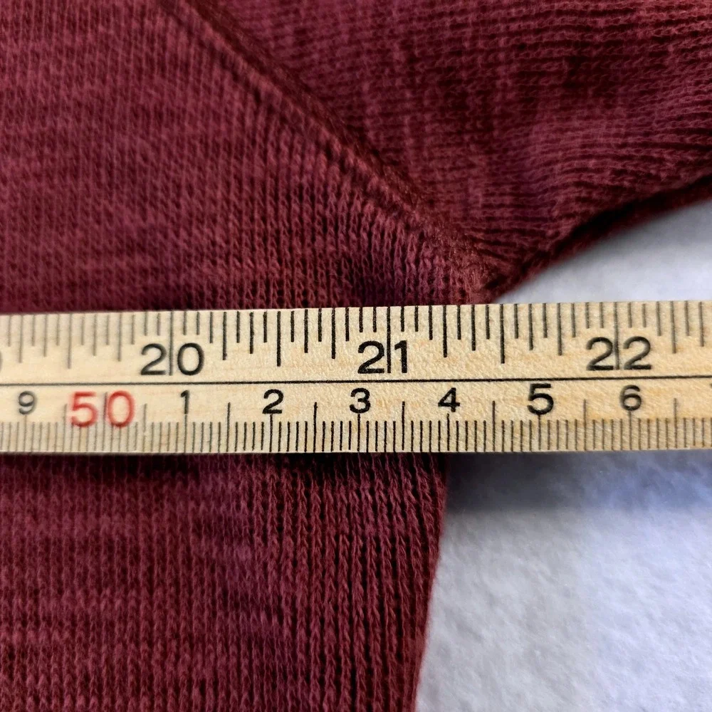 Banana Republic Mens Burgundy Red Raglan Long Sleeve Crewneck Top NMT0188S M
